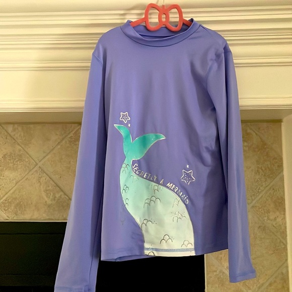 Girls Rash Guard Large 10/12 - Picture 2 of 2